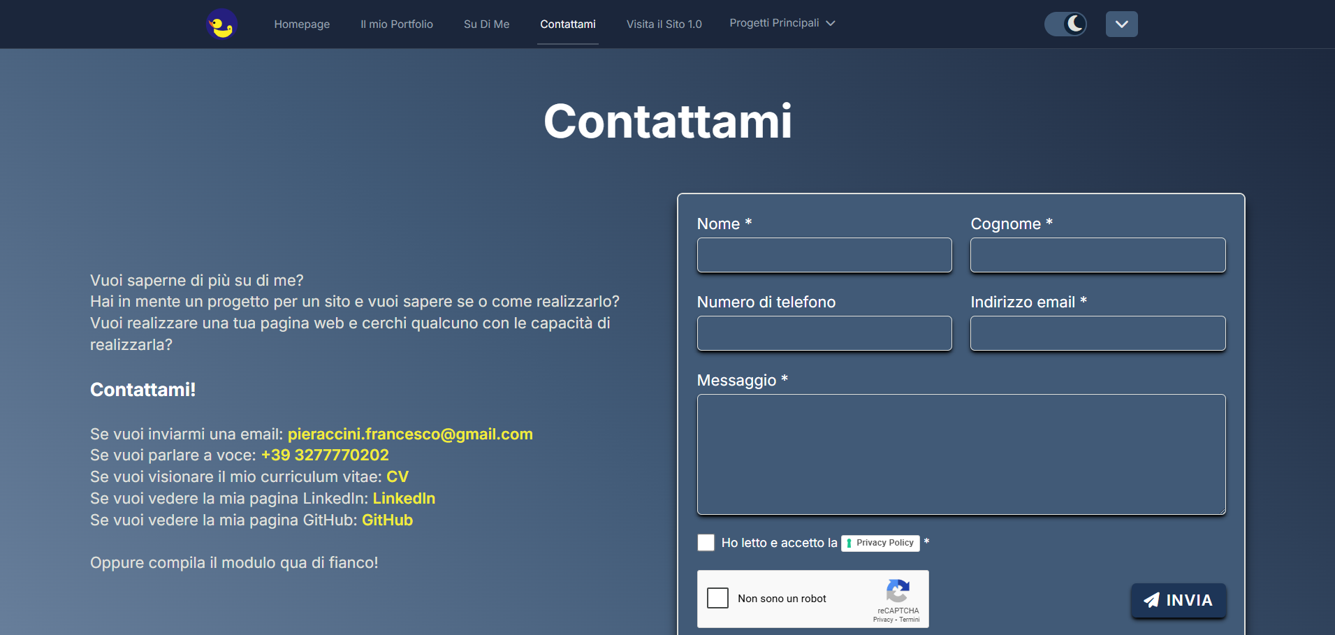 Screenshot del progetto FP.IT 2.0